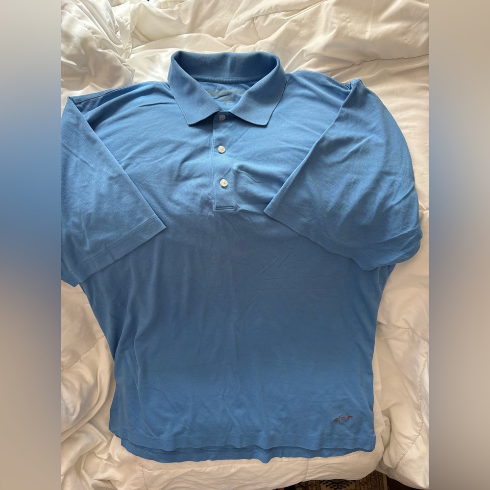 Greg Norman Men's XL Blue Polo Golf Shirt
